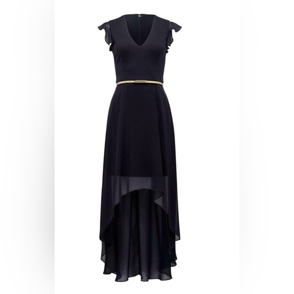 Ever New Dresses & Skirts - Ever New Black High Low Dress with Belt